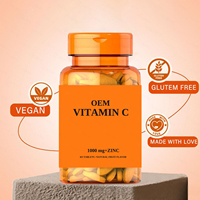 Comprimés de Vitamine C Haute Concentration 1000mg avec Zinc pour le Soutien Immunitaire, la Défense Antioxydante et le Bien-être