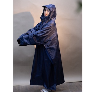 Imperméable de couleur personnalisée Imperméables pour une personne Tissu en nylon OEM 120cm de long à capuche pour le cyclisme et la moto - Product Image 5