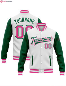 Veste de baseball pour enfants personnalisée de haute qualité OEM vente en gros mode classique Bomber Varsity Coat hiver - Product Image 2