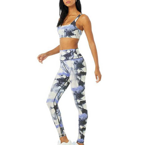 Conjuntos de Yoga para Mujer en Color Personalizado, Calidad Premium, Hechos en Fábrica, Estilo Personalizado, Impresión Digital, Spandex/Poliéster, Secado Rápido - Product Image 2