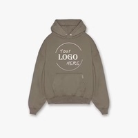 Personnalisé Français 100% Coton Terry Hoodies Surdimensionné Hommes À Capuche Broderie Épais Lourd 450 GSM Hommes Blank Hoodies & Sweatshirts