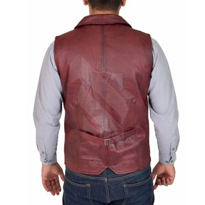 Chaleco de Cuero Genuino para Hombre SMITHY SPORTS, Diseño Personalizado, Duradero, Invernal, de la Mejor Calidad, Transpirable, Cuello en V, Casual - Product Image 2