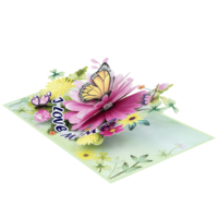 Tarjeta de felicitación de papel hecha a mano 3D Kiricard 'I Love Mom' Tarjeta emergente en vietnamita Nuevo diseño para la artesanía del Día de la madre
