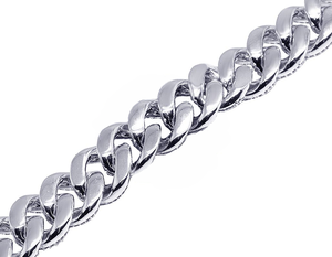 Cadena de eslabones cubanos de plata de ley S925 de alta calidad Iced Out Hip Hop Moissanite Diamond Jewelry para hombres Party Wear - Product Image 6