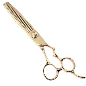 Professional teeth <b>Hair</b> <b>Thinning</b> <b>Scissors</b> 5.5" stainless steel Adjustable gripped <b>Hair</b> Salon barber <b>Scissors</b> - Product Image 6