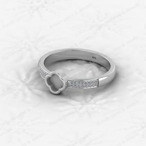 Best Quality 925 Sterling Silver 5x5mm Clawer Semi Mount Blank Setting <b>Wedding</b> Ring Good for Resin <b>Keepsake</b> Finding Jewelry - Product Image 4