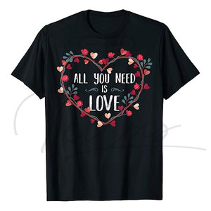 Camiseta de Hombre, Nuevo Estilo, Venta Caliente, Día de San Valentín, Cómoda, al por Mayor, Manga Corta, Poliéster/Algodón de Alta Calidad, Estampada - Product Image 3