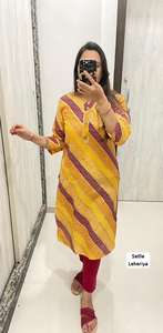 Nueva ropa tradicional exclusiva de algodón puro para mujer Kurtis para mujer ropa india y paquistaní Kurtis para uso diario - Product Image 3