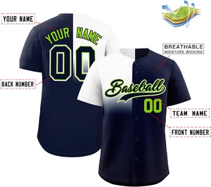 Maillot de baseball avec contraste de couleurs audacieuses et sublimation sur toute la surface maille respirante performance fit OEM tailles jeunes/adultes - Product Image 4