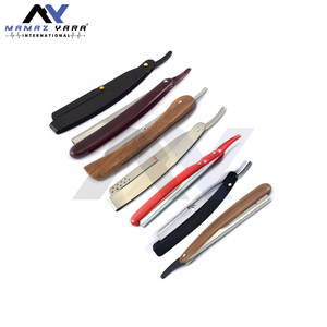 Navajas de Afeitar para Barbería, Cuchillo Plegable de Corte Recto, Navaja de Afeitar de Corte Recto para Salón de Barbería, Afeitado Masculino, Cuidado de la Barba - Product Image 6