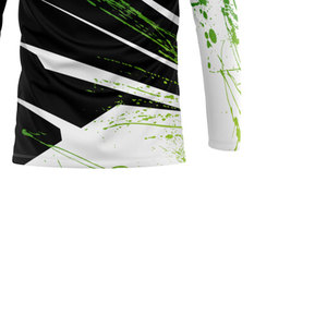 Camiseta de poliéster 100% de manga larga pesada de alta calidad Unisex personalizada cuello redondo Casual manga larga Camiseta de manga larga - Product Image 3