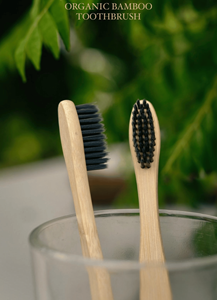 2025 Cepillo de dientes de bambú de tendencia superior Cuidado bucal ecológico Cerdas de carbón 100% Cepillo de dientes de viaje sin plástico biodegradable - Product Image 6