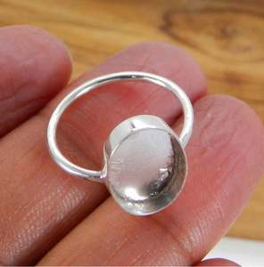 2025 <b>Ring</b> Component Global Exporter 925 Sterling Silver Oval 4x6mm to 15x20mm Bezel Cups DIY Collet for Stone Jewelry Making - Product Image 4