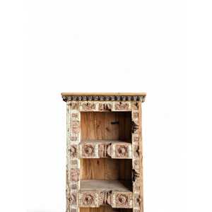 Étagère à livres en bois rustique pour la maison, le bureau, le salon, la chambre, l'école, l'hôtel avec une construction métallique durable, bibliothèque, armoire - Product Image 5