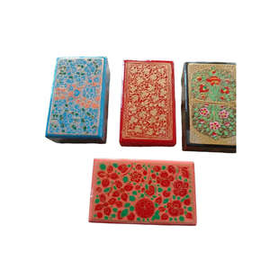 Boîte en papier mâché artisanale et peinte à la main, motif floral, boîte à bibelots, cadeau de la Saint-Valentin pour bijoux, art kashmiri - Product Image 6