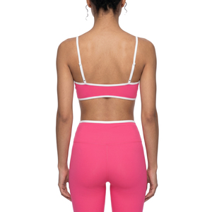 Sujetador deportivo acolchado con cuello en V para mujer, ropa deportiva de algodón suave para yoga - Product Image 5