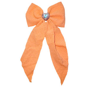 Spilla e Gioiello a Cuore in Stile Dolce con Design Ondulato, Realizzati in Nastro con Fiocco - Product Image 5