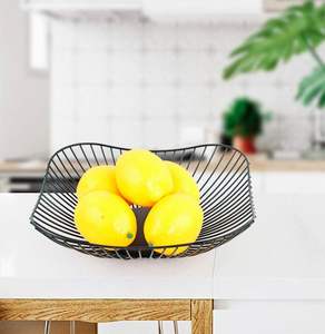 Panier à fruits en treillis métallique, élégant, multicolore, en matériaux écologiques, de luxe, disponible en plusieurs types, tailles et coloris - Product Image 1
