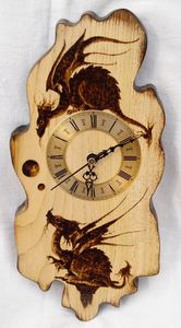 Customized Wooden Wall Clock for Elegant Home Decor Modern Design USB Powered ROHS Certified Natural Rosewood Finish for - Product Image 2