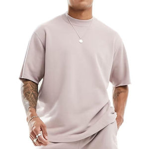 T-shirt ample pour homme en coton à manches courtes, coupe ample, style décontracté, streetwear, tee-shirt hip-hop, en vrac - Product Image 3