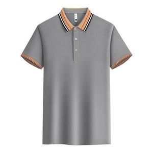 Polo de golf avec logo personnalisé pour hommes nouveau design d'uniforme de couleur unie en polyester avec technique de broderie en spandex - Product Image 5