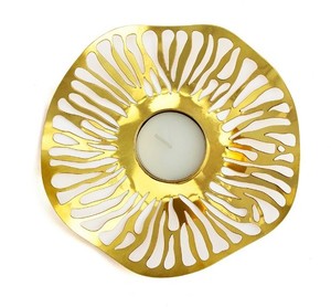 Vàng Kim Loại Giáng Sinh Bảng Trang Trí Trà Ánh Sáng Nến Vàng Mã Chủ Cho Xmas Trung Tâm Hoặc Bàn Trang Trí - Product Image 2