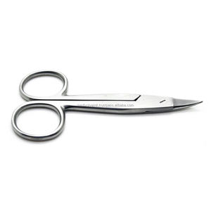 Tijeras Curvas de 4.5 Pulgadas, Instrumento Quirúrgico de Acero Inoxidable, Uso Hospitalario, Certificación CE, Manual, Duradero, Precisión, OEM, ODM - Product Image 1