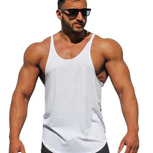 Wholesale Custom Cotton Stringer Gym <b>Vest</b> Fitness Singlet Workout <b>Muscle</b> Bodybuilding Men's Tank Top - Product Image 5