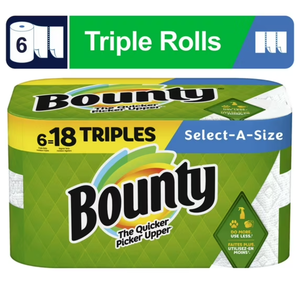 Bounty Toallas De Papel Select-a-Size, 6 Rollos Triples - Product Image 4
