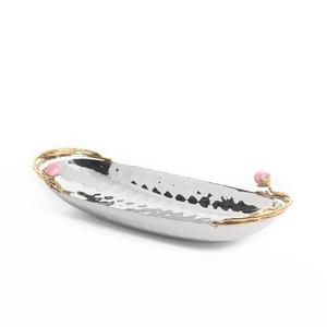 Plateau de service en aluminium Offre Spéciale avec texture martelée attrayante conçu pour une présentation de table élégante et une utilisation de service - Product Image 1