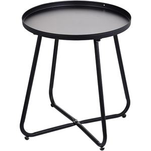 Mesa de centro de oro mate de diseño redondo moderno para sala de estar y dormitorio Mesas de centro anidadas y laterales de metal de tendencia - Product Image 5