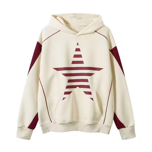 Sweat-shirts à capuche en molleton 100 % coton (french terry) coupe classique, 420-500 g/m², sans poche, avec logo personnalisé, vente en gros - Product Image 2