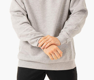 Sudadera Oem bordada de alta calidad para hombre, Unisex, logotipo personalizado básico, tela de algodón, Blende, camisa de cuello redondo en blanco - Product Image 5