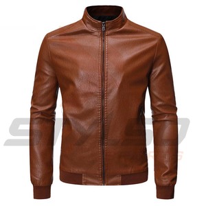 Veste de moto en cuir sur mesure OEM respirante à col montant et fermeture éclair pour homme – Collection Automne-Hiver - Product Image 3
