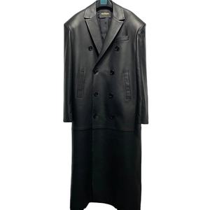 เสื้อโค้ทกันน้ำกันลมหนังแกะแท้ตัวยาวสำหรับผู้ชาย - Product Image 1