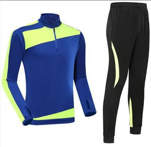 Fábrica al por mayor bordado equipo Logo hombres niños media cremallera Deportes Fútbol entrenamiento chándal niños ropa deportiva traje - Product Image 2