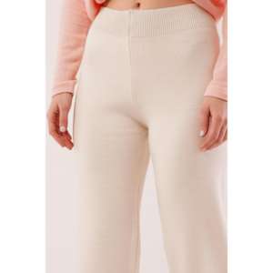 Pantalones de punto anchos Off-White al por mayor, de cintura alta y transpirables - Product Image 5