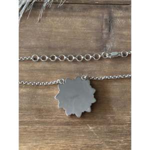 Southwest Handmade Multi Stone Sterling Silver Cluster Necklace Bezel <b>Set</b> - Product Image 5