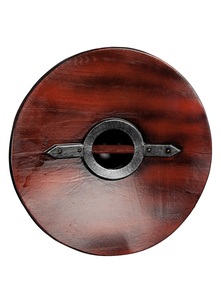 Ornements de bouclier médiéval artisanal sculpté en bois et métal, style runique nordique, qualité industrielle, OEM/ODM, 22 pouces, garantie 3 ans - Product Image 5