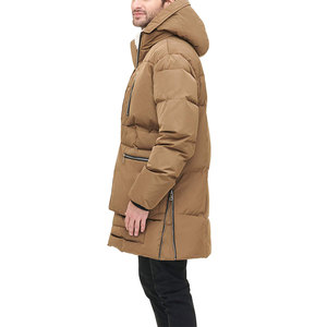 Plus Size Men's <b>Winter</b> Shiny Cotton Padded Jacket Mens Outdoor <b>Quilted</b> Hooded Cotton Filling Puffer Jacket For Men 2024 - Product Image 5