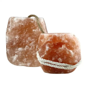 Himalayan Pink <b>Salt</b> <b>Licks</b> for <b>Horses</b> Rich in Nutrients Minerals Protein with Rope Animal Feed - Product Image 3