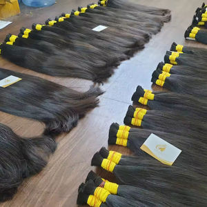 Minh Khang Hair Vendor Vietnam ofrece 100g 100% Virgin Non-Remy Straight Extensiones de cabello humano a granel de lujo Lista de precios de almacén - Product Image 1