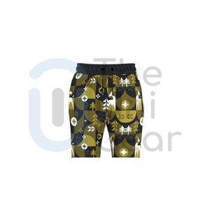 กางเกงลำลองผ้าฝ้าย100% สำหรับผู้ชายน้ำหนักเบาพิมพ์ลายเป็นมิตรต่อสิ่งแวดล้อม - Product Image 4