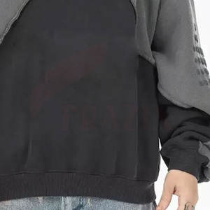 Sweat à capuche homme personnalisé, coupe ample, épaules tombantes, léger et respirant, en polyester/coton de haute qualité, collection hiver 2026 - Product Image 3