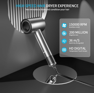 Secador de Pelo de Alta Velocidad con Control de Temperatura NTC de 200 Millones y Pantalla Táctil - Product Image 2