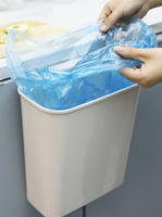 Poubelle murale multifonctionnelle OEM en PP sans couvercle, gain de place, pour porte d'armoire de cuisine, Vietnam