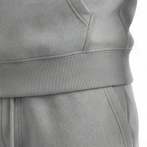 Conjunto Deportivo Informal de Dos Piezas para Hombre, Otoño Invierno, Transpirable, Sudadera con Capucha Holgada, Pantalones con Logotipo Estampado, Ropa Deportiva para Gimnasio, 100% - Product Image 5