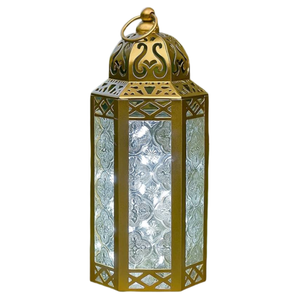 High Quality Brass Vintage Embossed <b>Lantern</b> With Glass & Polish Finished For Tabletop Decor Arabic <b>Lantern</b> For Decoration - Product Image 4