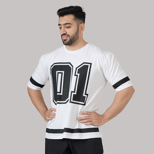 T-shirt imprimé personnalisé T-shirt pour hommes T-shirt de luxe 100% coton T-shirt surdimensionné pour hommes, poids lourd de 220 grammes - Product Image 5
