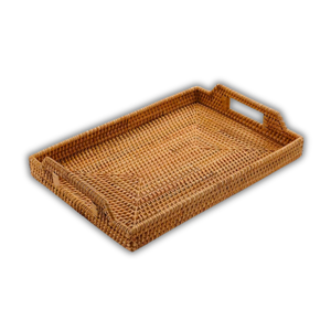 Cesta de ratán de mimbre rectangular tejida a mano/bandeja ligera y personalizable de Vietnam decoración del hogar bandeja de ratán - Product Image 1